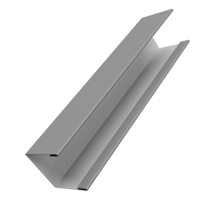 Крышка жалюзи Milan Slim 0,5 Satin RAL 9006 бело-алюминиевый (3м)