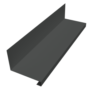 Планка примыкание нижнее к трубе для Кликфальц Pro Grand Line 0,5 Velur X RAL 7016 антрацитово-серый (3м)