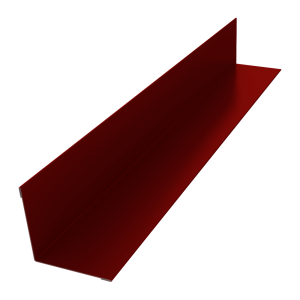 Угол внутренний 40х40 0,5 Satin с пленкой RAL 3011 коричнево-красный (2м)
