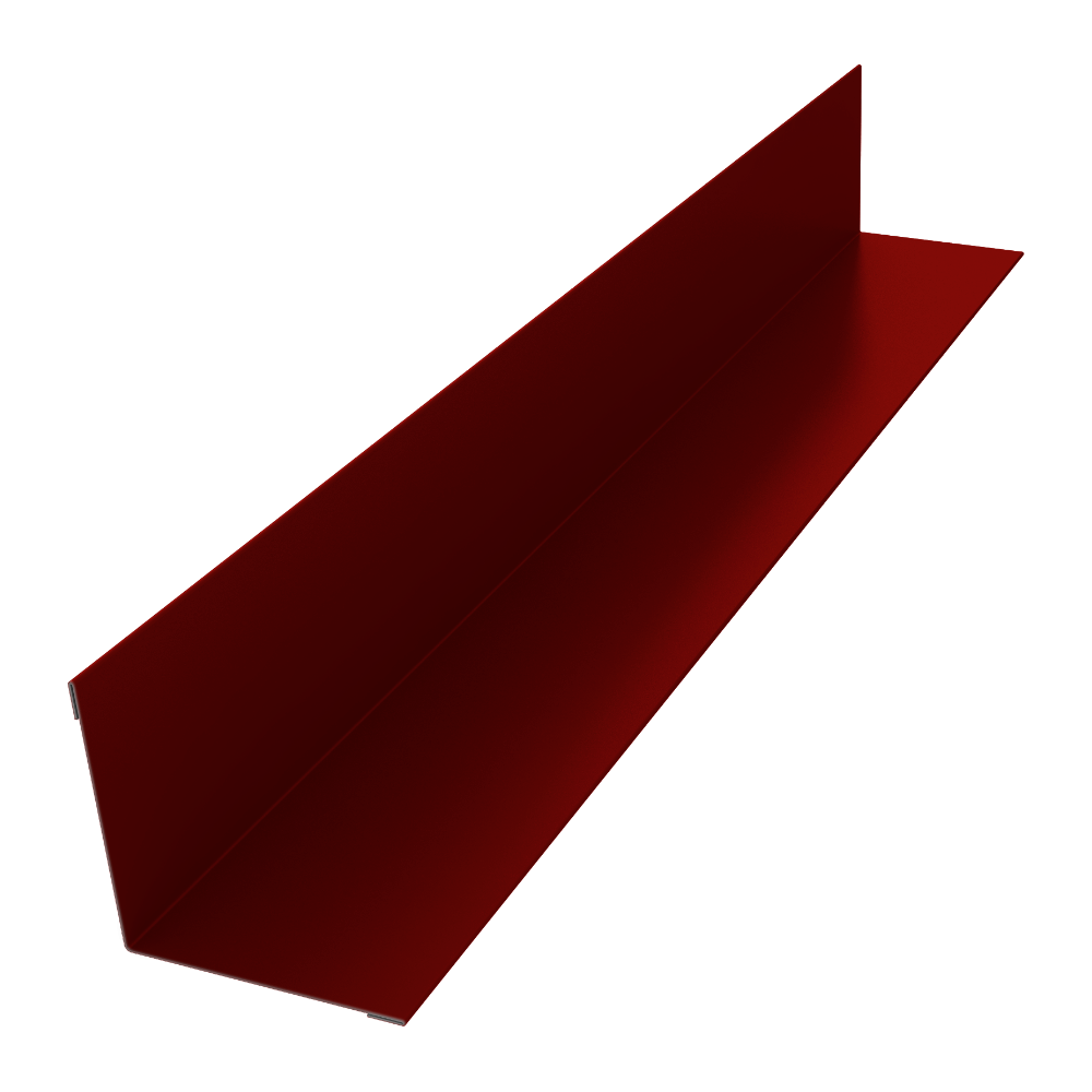 Угол внутренний 40х40 0,5 Satin с пленкой RAL 3011 коричнево-красный (2м)