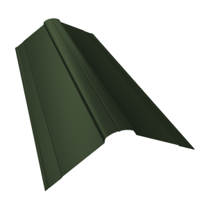 Планка конька фигурного 150x150 0,5 Satin Matt TX RAL 6020 хромовая зелень (2м)