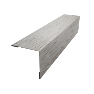 Планка завершающая 50х50 жалюзи Milan 0,45 Print Elite Snow Wood TwinColor (3м)