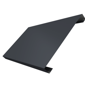 Ламель лицевая 200 забора жалюзи Texas 0,5 Satin с пленкой RAL 7024 мокрый асфальт