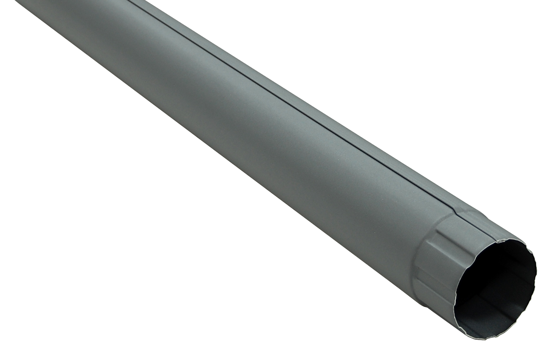 Труба круглая GL PU Matt 90 мм 3 м RAL 7024 мокрый асфальт