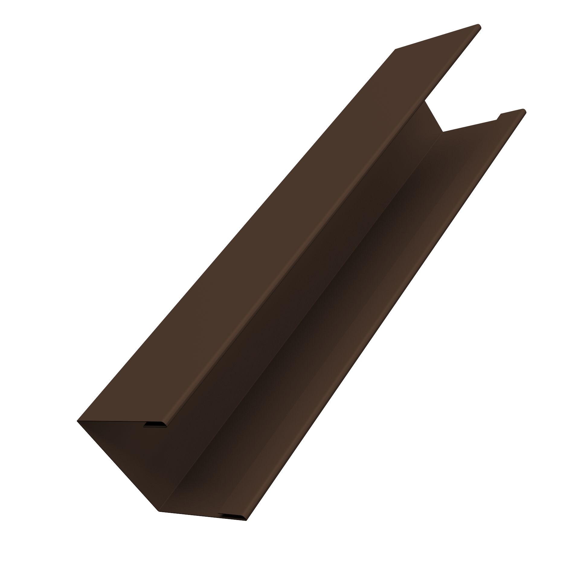 Крышка жалюзи Milan Slim 0,45 Drap TwinColor RAL 8017 шоколад (3м)