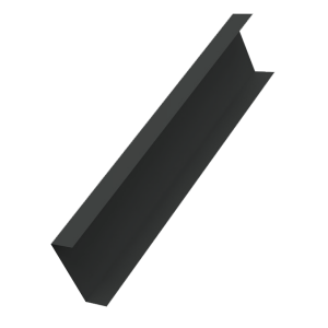 Декоративная накладка на столб универсальная 80х80 для забора жалюзи 0,45 PE-Double RAL 7016 антрацитово-серый (2,5м)