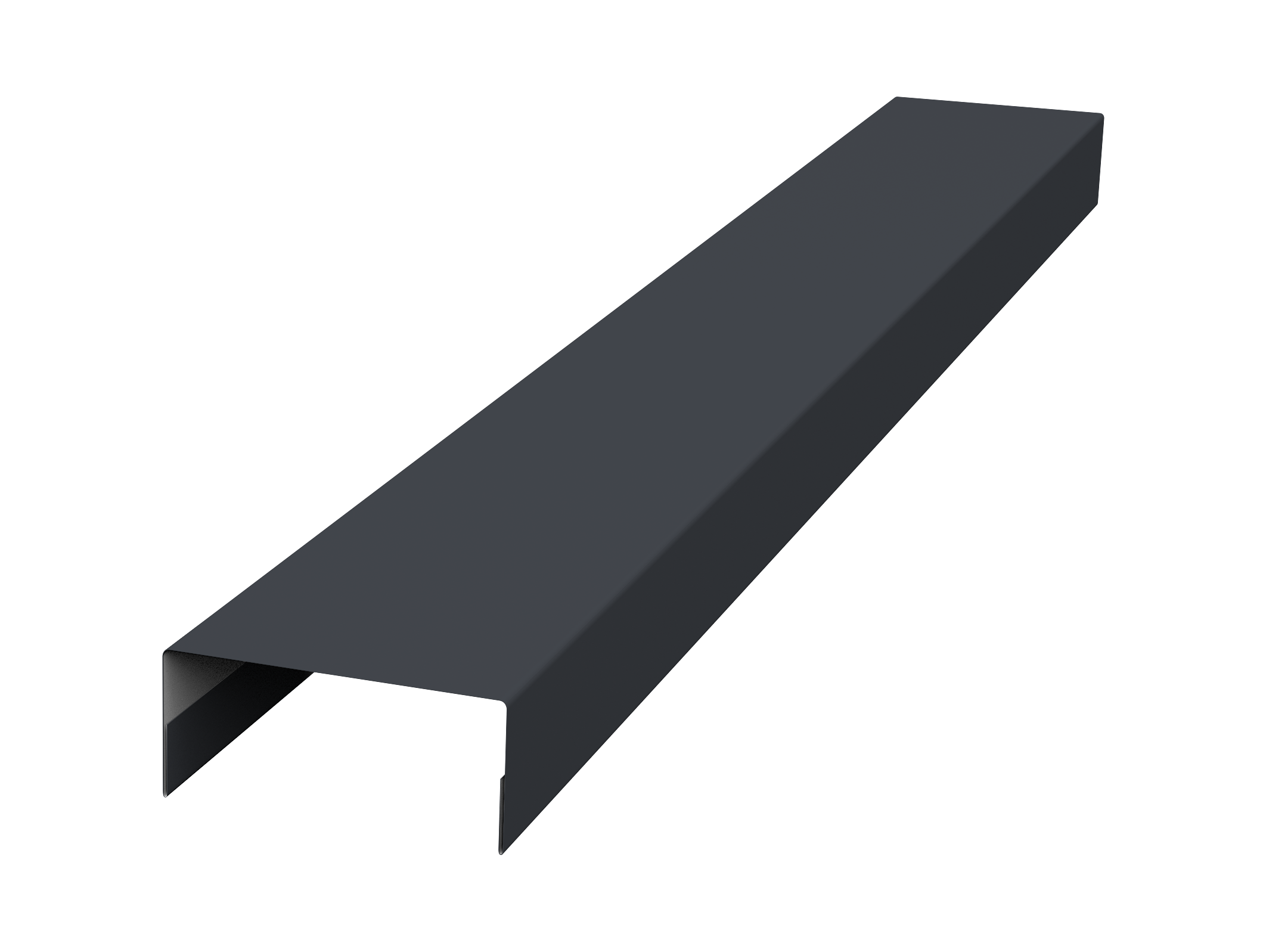 Крышка 30х20 жалюзи Texas 0,5 Satin Matt TX RAL 7024 мокрый асфальт (3м)