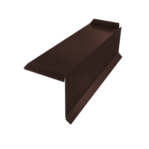 Планка торцевая сегментная 20мм Правая 0,45 Drap ST RAL 8017 шоколад