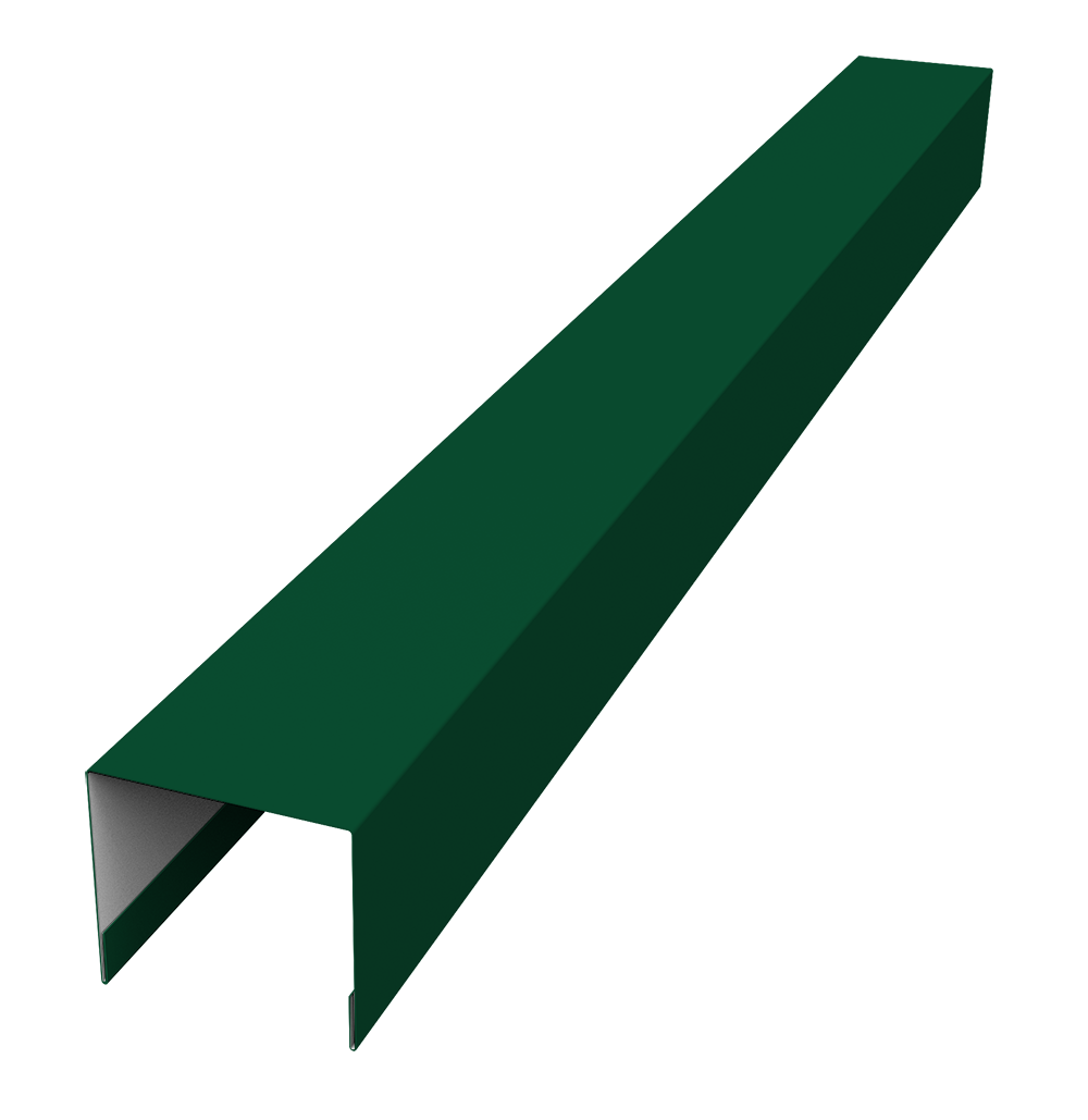 Стойка боковая крепежная для забора жалюзи Palermo 0,45 Drap TR RAL 6005 зеленый мох (3м)