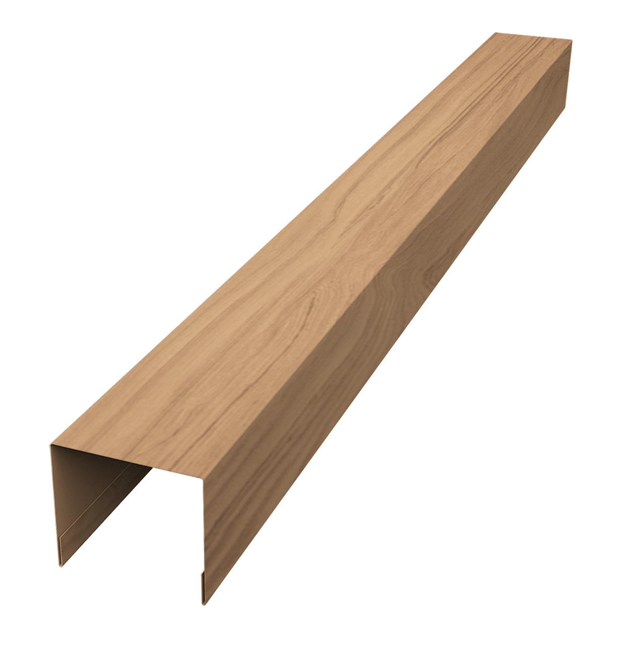 Стойка боковая крепежная для забора жалюзи Palermo 0,45 Print Elite Honey Wood TwinColor (2,5м)