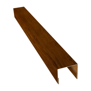 Планка П-образная заборная 24 0,45 Print Premium Golden Wood Intense FTC (2,5м)