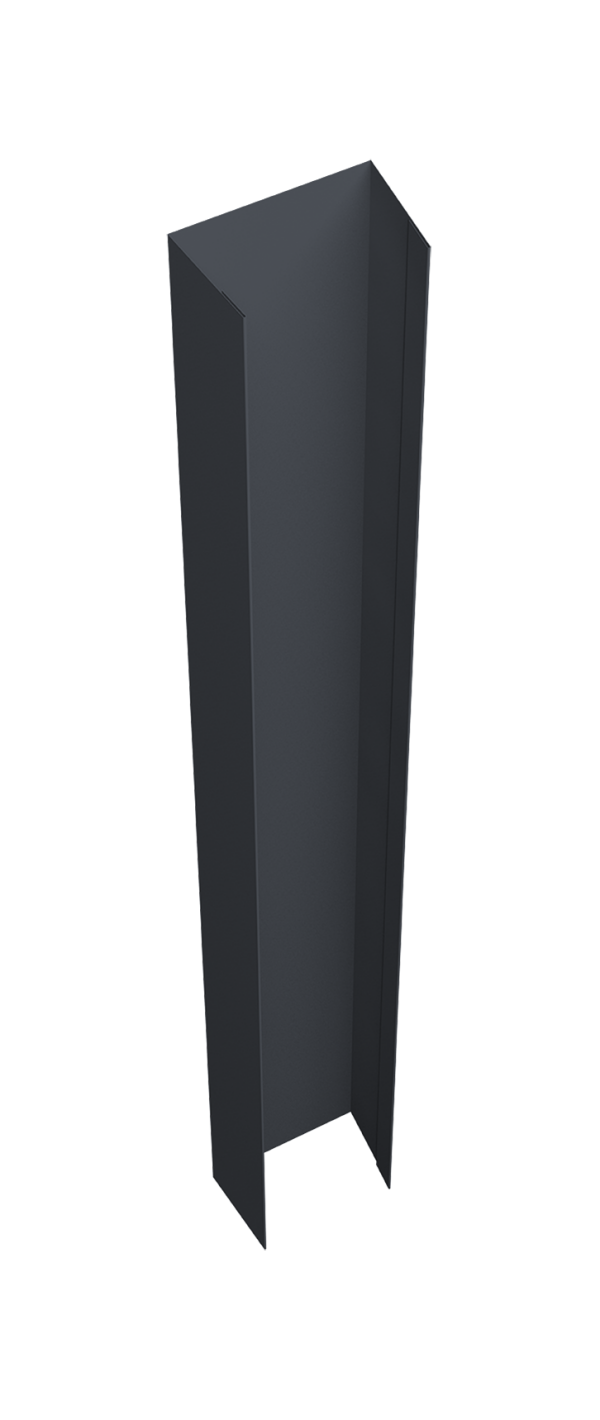 Крепежная планка верхняя Texas 0,5 Velur X RAL 7024 мокрый асфальт (3м)