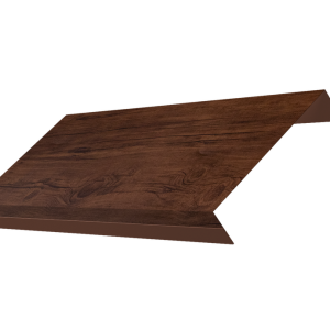 Ламель обратная 125 забора жалюзи Texas 0,45 Print Premium с пленкой Cherry Wood Fresh TwinColor