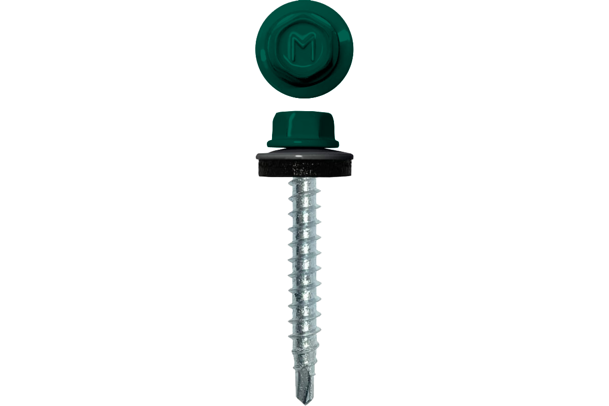 Саморез кровельный Daxmer 4,8х29 (250шт) сверло №1 RAL 6026
