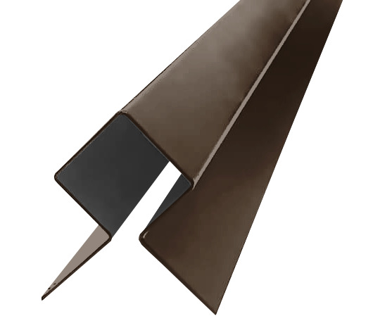 Профиль угловой внешний симметричный SidWood Zn RAL 8028 (3м)