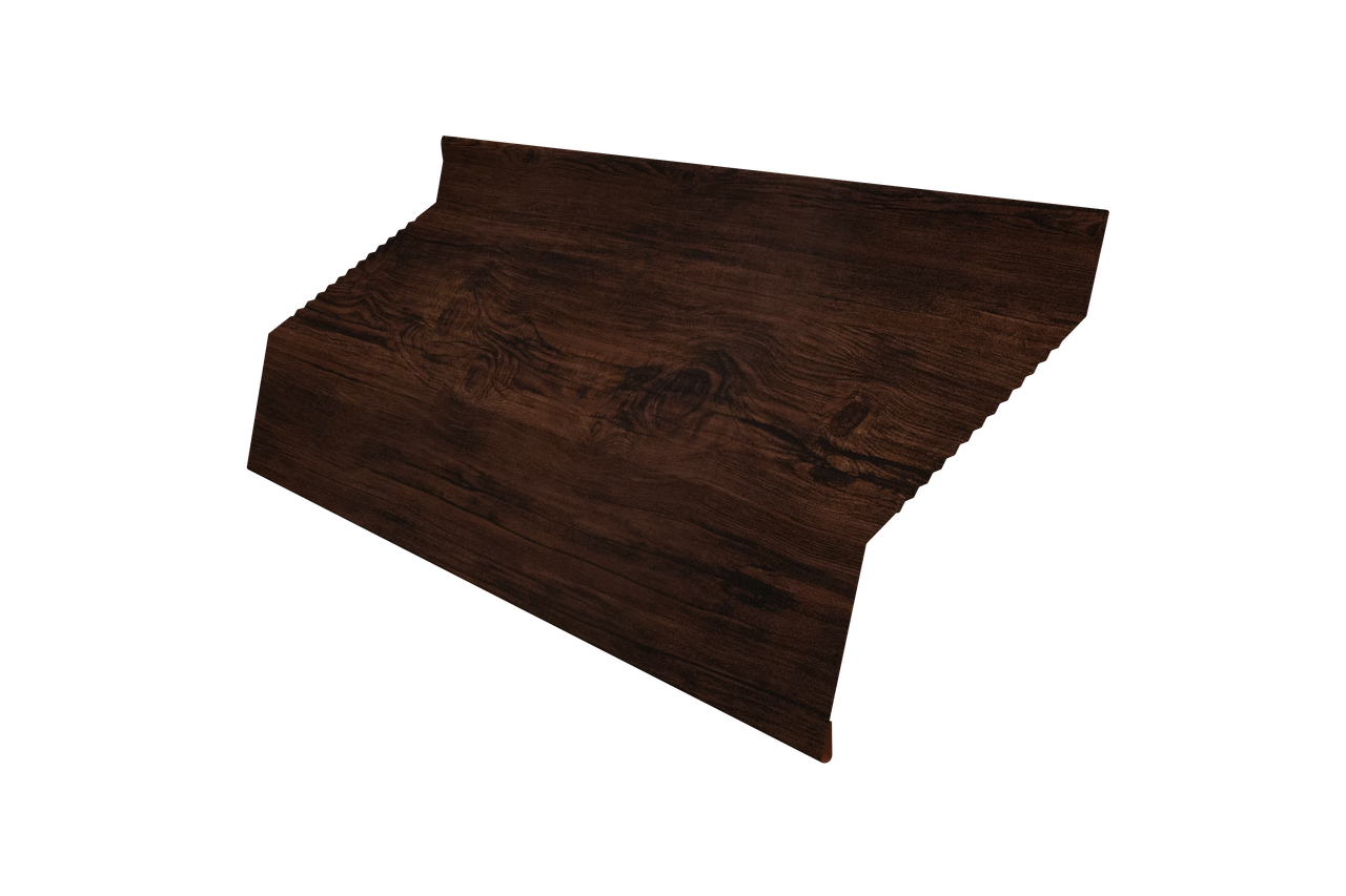 Ламель забора жалюзи Milan new gofr 0,45 Print Elite с пленкой Cherry Wood TwinColor