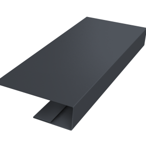 J-Профиль 12мм 0,45 Drap TwinColor RAL 7024 мокрый асфальт (3м)