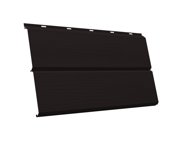 ЭкоБрус new 3D 0,45 PE с пленкой RAL 9005 черный