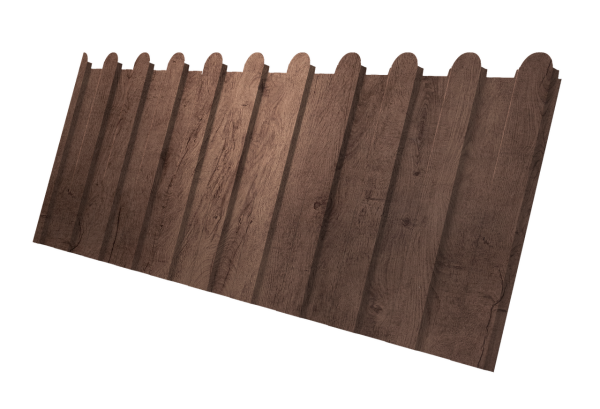Профнастил С8A v01 фигурный 0,45 Print Premium Almond Wood Fresh