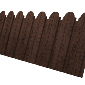 Профнастил C10B фигурный 0,45 Print Premium Antique Wood TwinColor