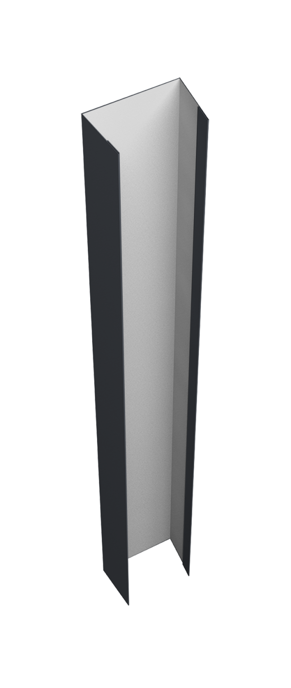 Крепежная планка верхняя Texas 0,5 Satin RAL 7024 мокрый асфальт (2,5м)