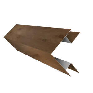 Планка угла внешнего сложного Экобрус Grand Line 0,45 Print Premium с пленкой Pine Wood Fresh (2м)