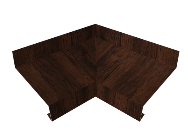 Угол отлива внутренний 70 0,45 Print Elite с пленкой Cherry Wood TwinColor