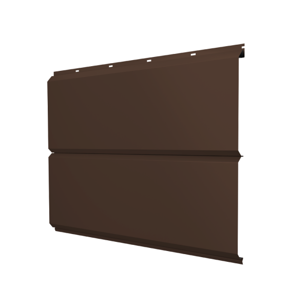ЭкоБрус new 0,5 PurLite Matt с пленкой RAL 8017 шоколад