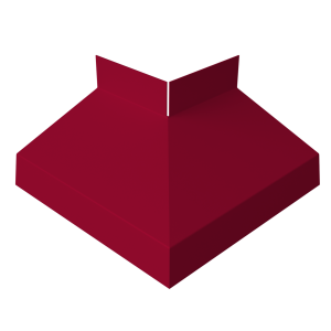 Угол отлива внешний 70 0,45 PE с пленкой RAL 3003 рубиново-красный