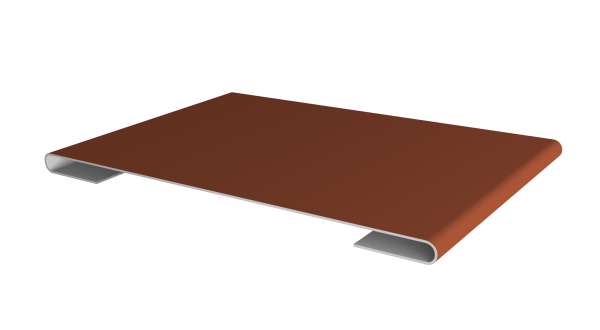 Планка стыковочная 0,5 Satin Matt TX RAL 8004 терракота (2м)