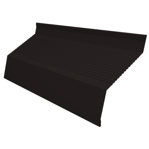 Ламель забора жалюзи Milan new gofr 0,45 PE-Double с пленкой RAL 9005 черный