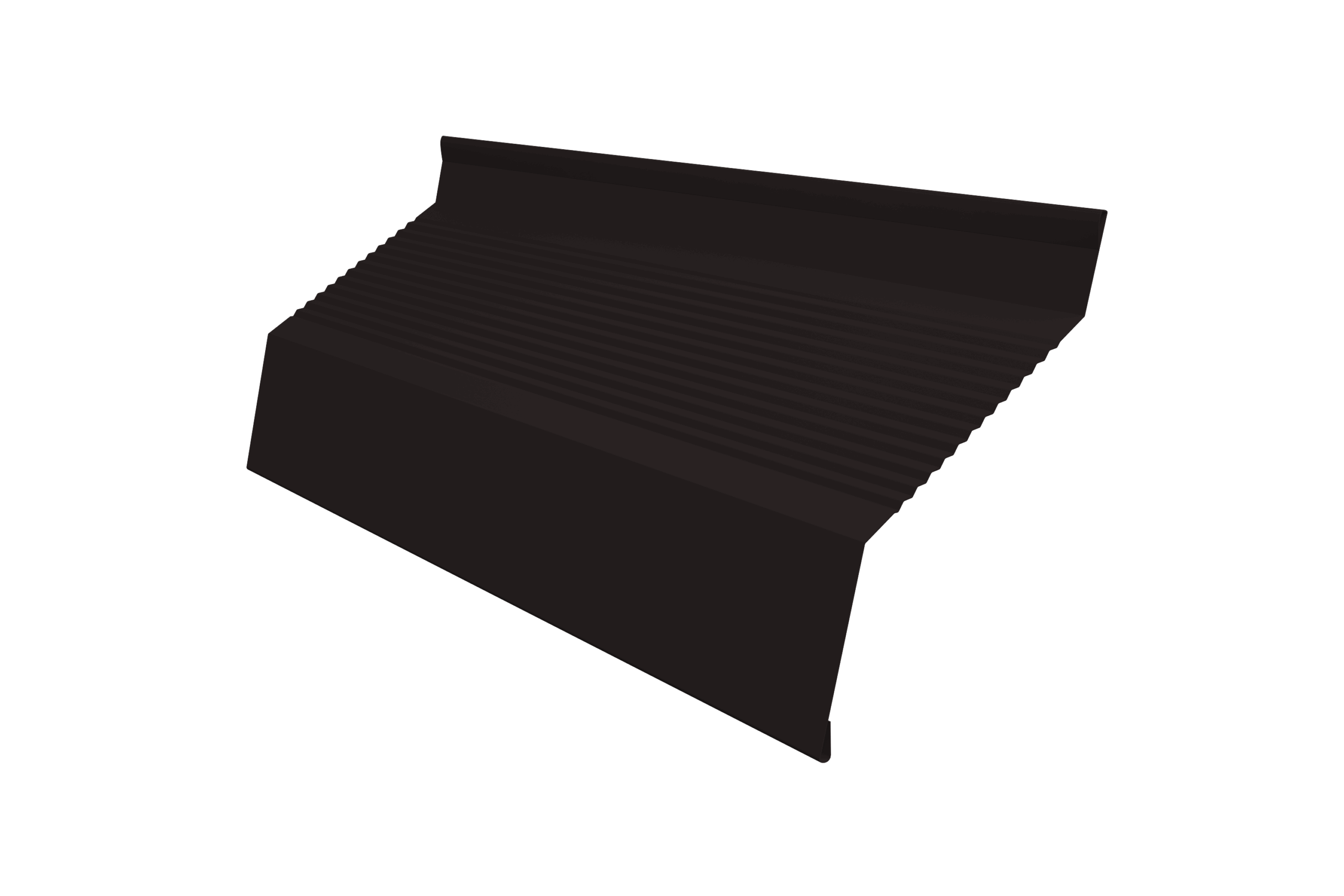 Ламель забора жалюзи Milan new gofr 0,45 PE-Double с пленкой RAL 9005 черный