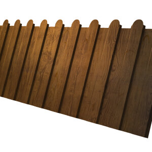 Профнастил С8A v01 фигурный 0,45 Print Premium Golden Wood Fresh TwinColor