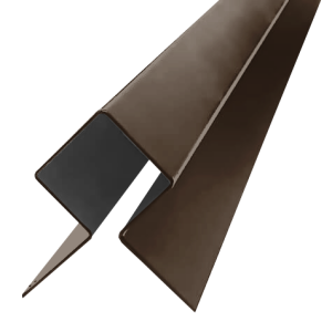 Профиль угловой внешний симметричный SidWood клик Zn RAL 8028 (3м)