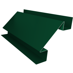 Планка угла внутреннего сложного Экобрус Grand Line 0,45 PE-Double с пленкой RAL 6005 зеленый мох (2м)