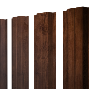 Штакетник П-образный A с прямым резом 0,4 Print Premium Cherry Wood Fresh TwinColor