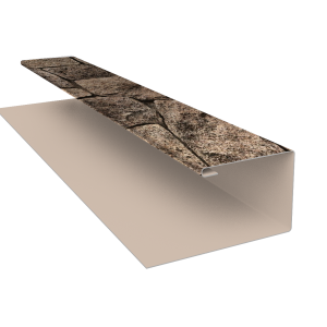 Планка П-образная Блок-Хаус new Grand Line 0,45 Print Elite King Stone TwinColor (3м)