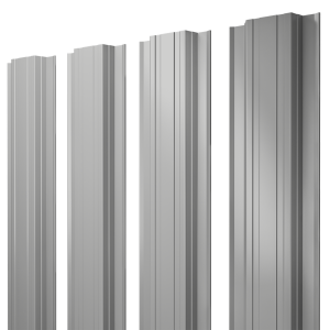 Штакетник Прямоугольный с прямым резом 0,45 Drap TX RAL 7047 телегрей 4