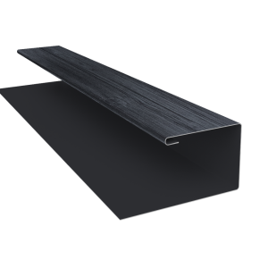 Планка П-образная Экобрус Grand Line 0,45 Print Premium Grey Wood TwinColor (2м)