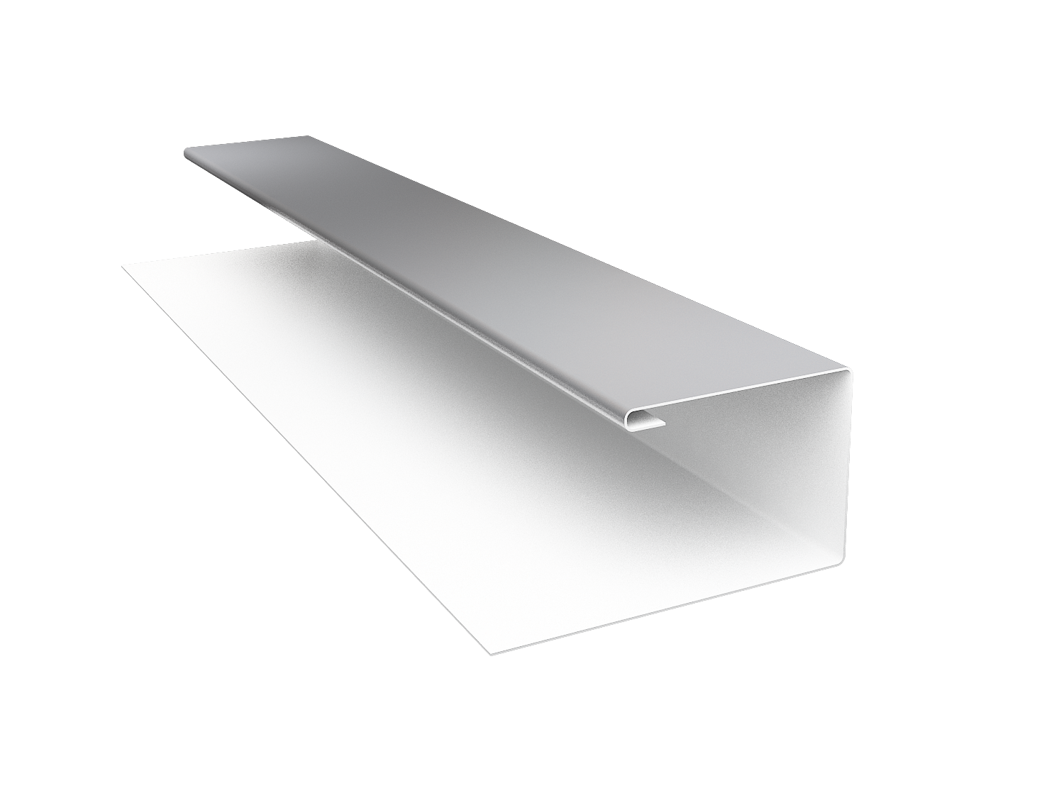 Планка П-образная Блок-Хаус new Grand Line 0,45 PE-Double с пленкой RAL 9003 сигнальный белый (3м)