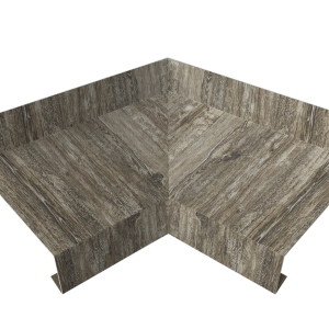Угол отлива внутренний 70 0,45 Print Elite с пленкой Nordic Wood TwinColor