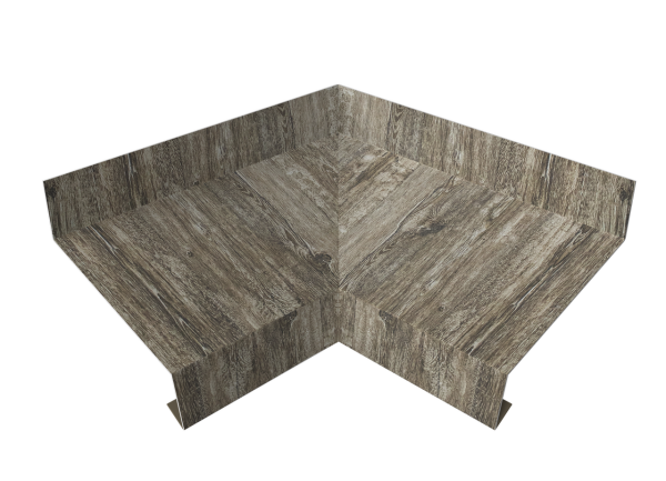 Угол отлива внутренний 70 0,45 Print Elite с пленкой Nordic Wood TwinColor