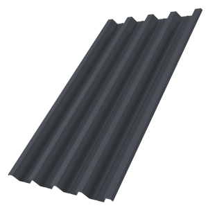 Профнастил Н60R v01 0,7 PE-Double RAL 7024 мокрый асфальт