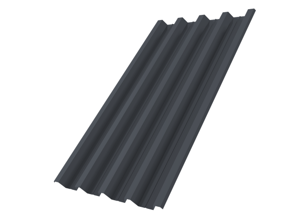 Профнастил Н60R v01 0,7 PE-Double RAL 7024 мокрый асфальт