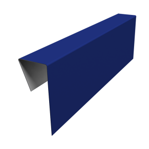 Планка приемная оконная фибросайдинга 0,45 PE с пленкой RAL 5002 ультрамариново-синий (2м)