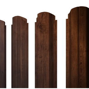 Штакетник П-образный А фигурный 0,4 Print Premium Cherry Wood Fresh TwinColor