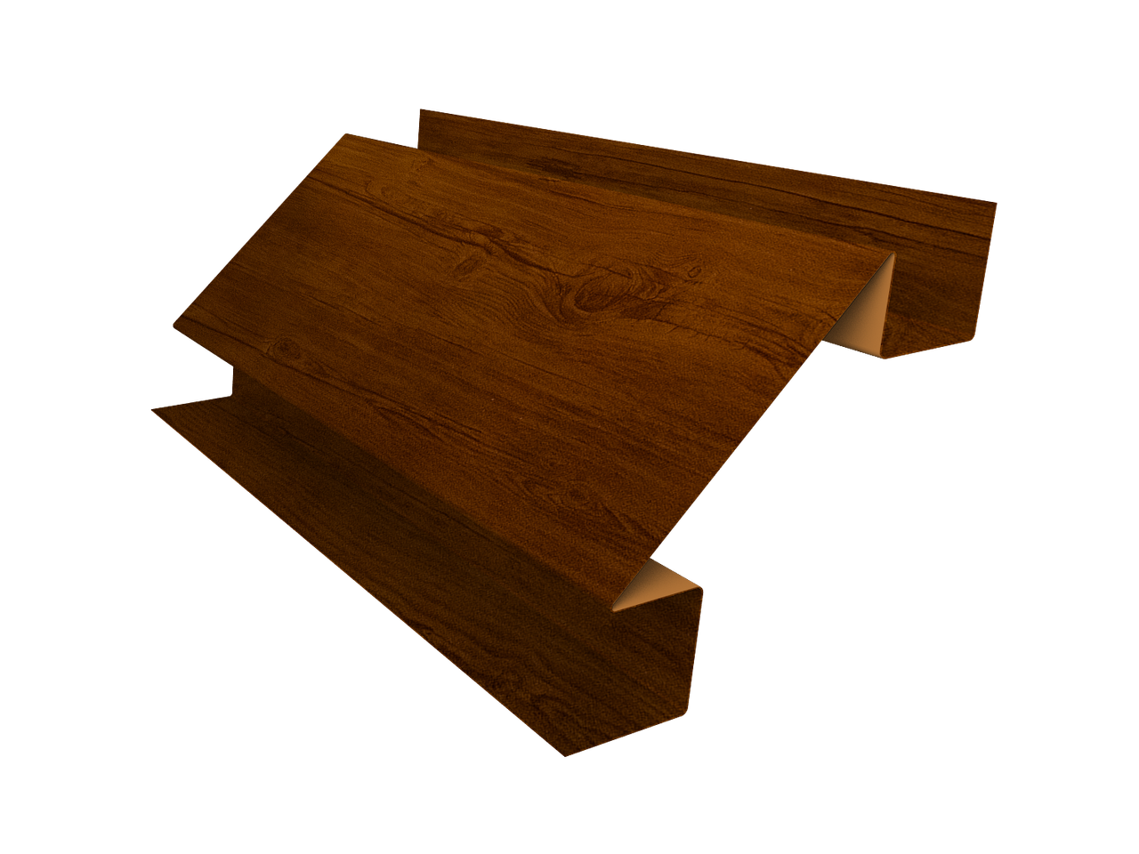 Планка угла внутреннего сложного Экобрус Grand Line 0,45 Print Premium Golden Wood Intense FTC (3м)