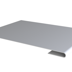 Планка стыковочная 0,5 PE с пленкой RAL 9003 сигнальный белый (3м)