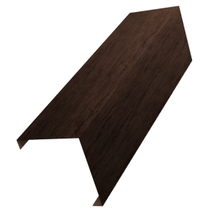 Декоративная накладка на столб универсальная угловая 60х60 для забора жалюзи 0,45 Print Premium Antique Wood TwinColor (2м)