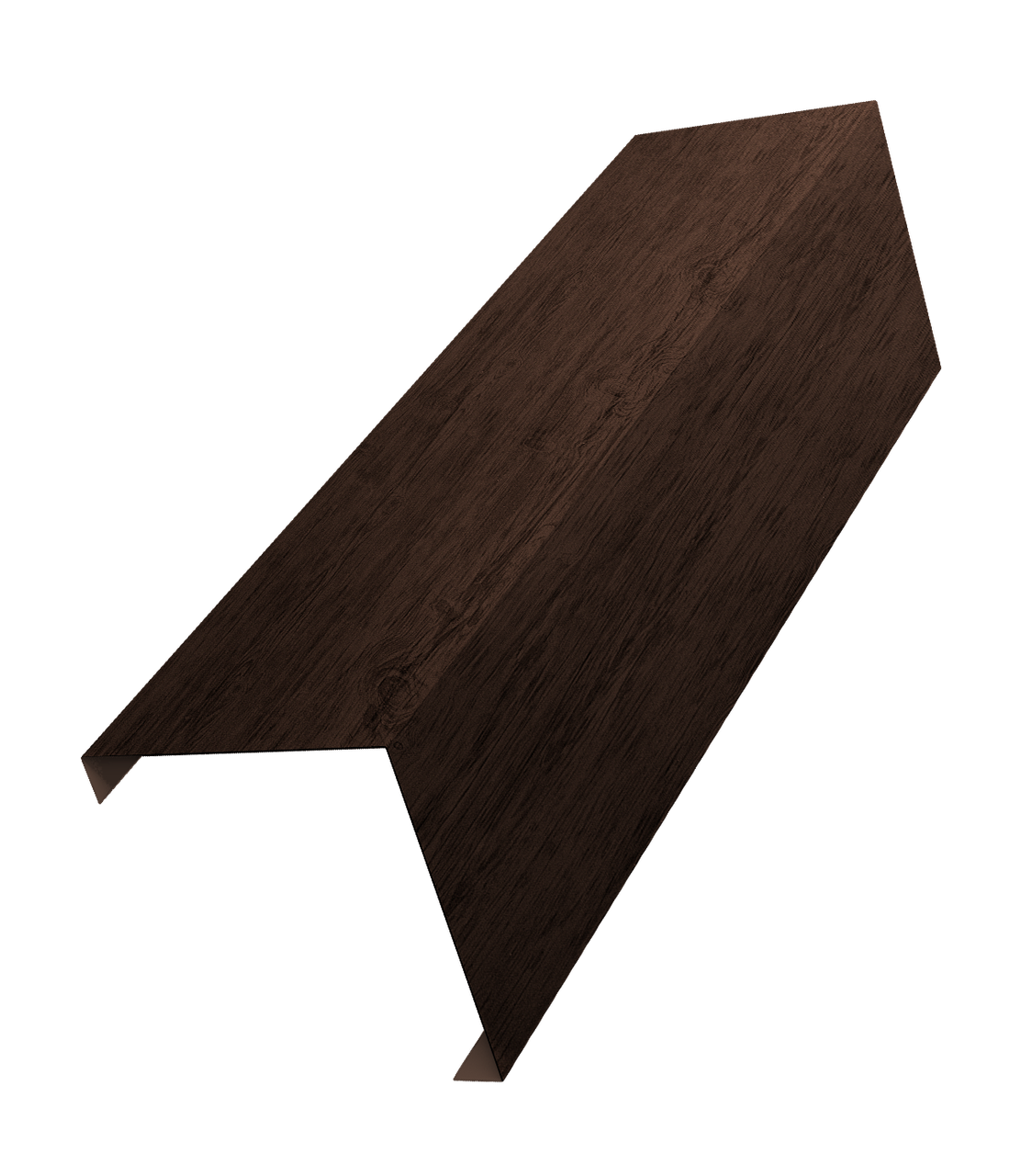 Декоративная накладка на столб универсальная угловая 60х60 для забора жалюзи 0,45 Print Premium Antique Wood TwinColor (2м)